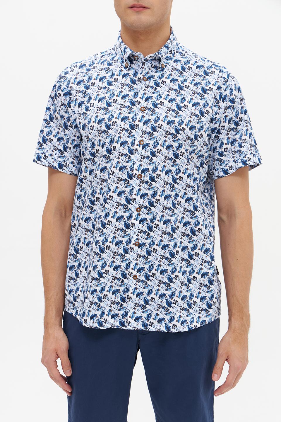 Рубашка кр-рукав Bugatti с принтом