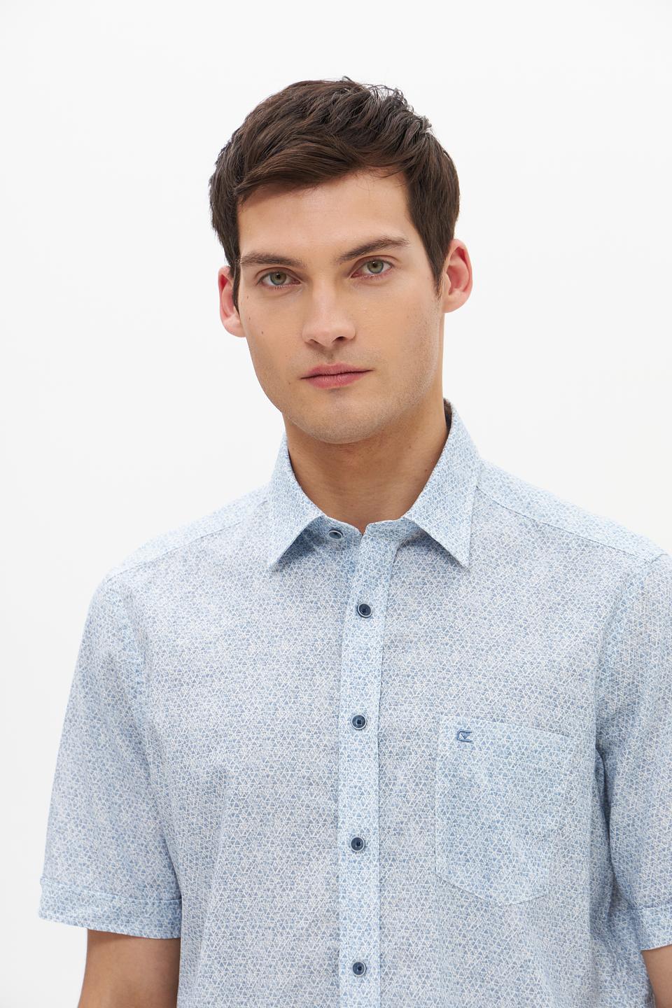 Рубашка кр Casa Moda голубая