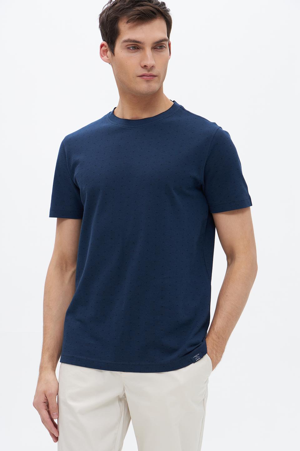 Футболка Lerros с точками синяя