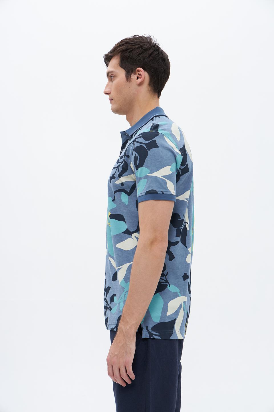 Поло Lerros с цветочным принтом