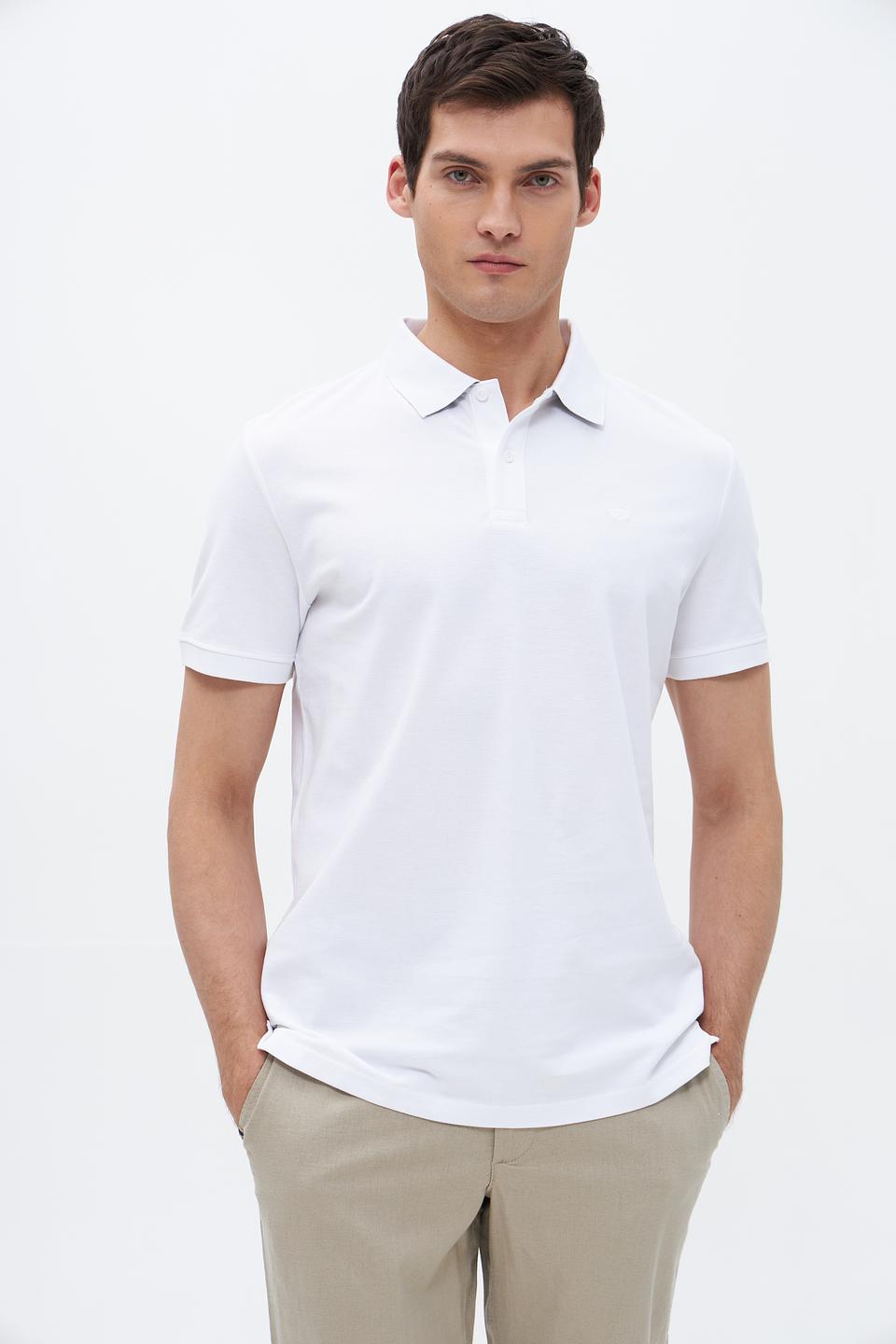 Поло Tom Tailor мужское белое