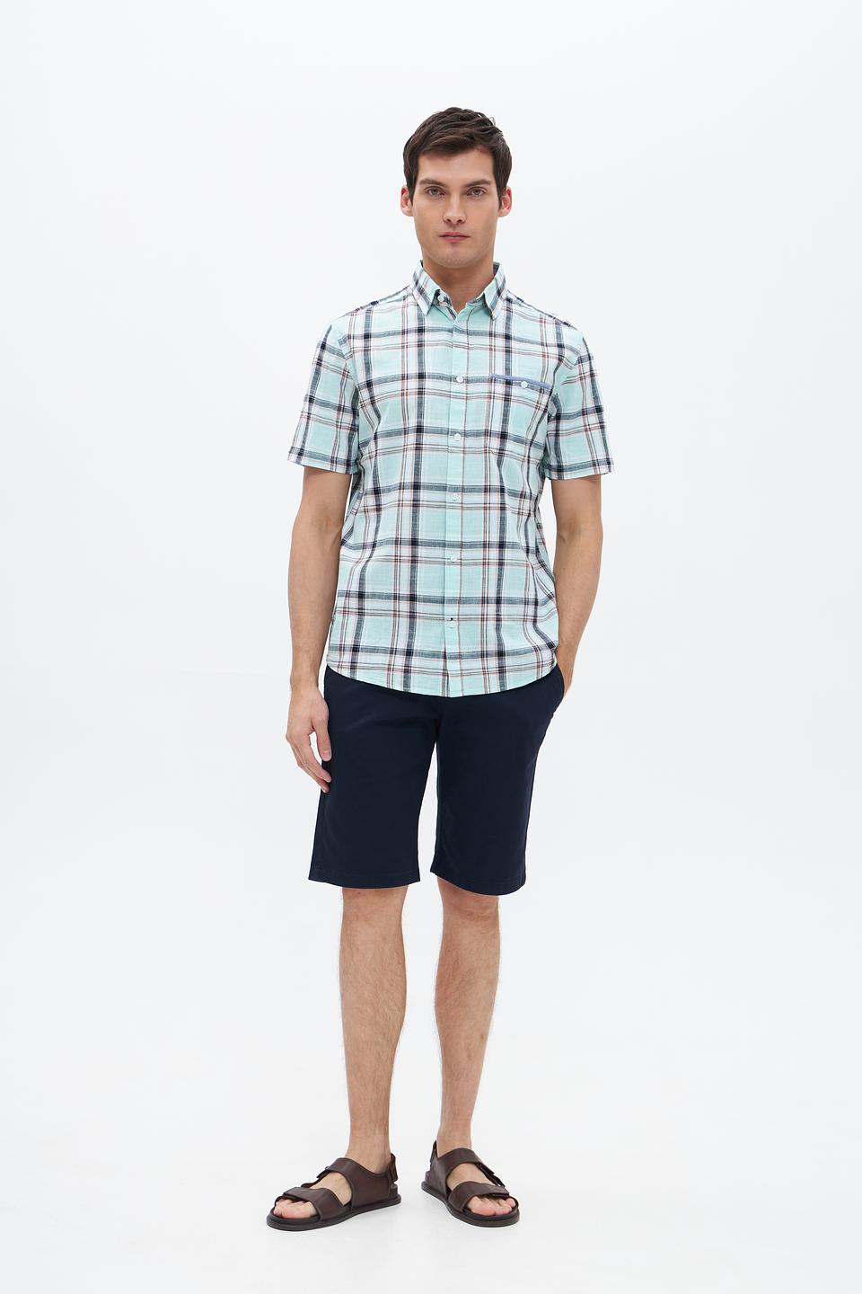 Рубашка кр-рукав Tom Tailor в клетку