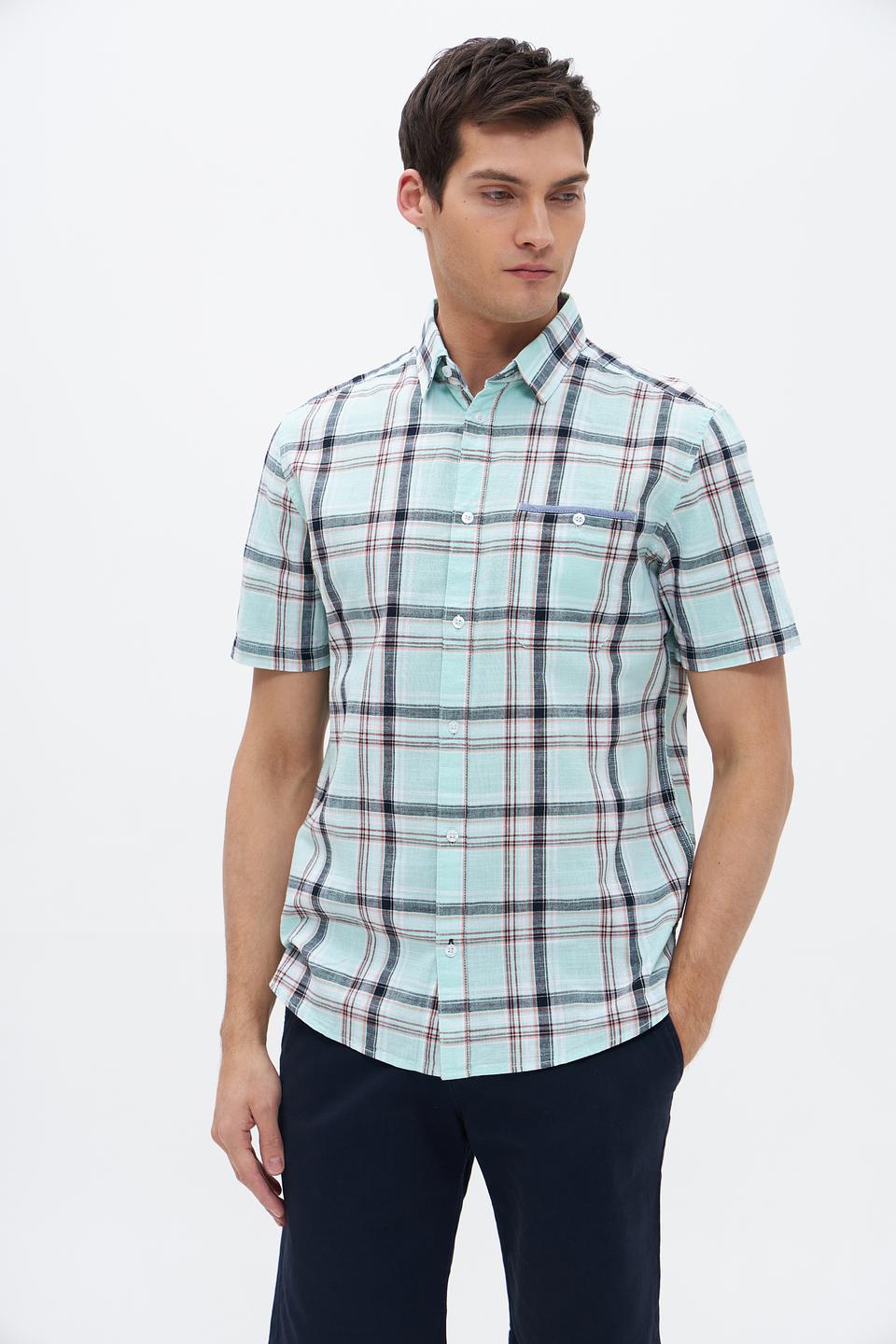 Рубашка кр-рукав Tom Tailor в клетку