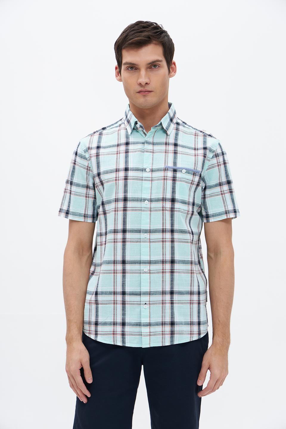 Рубашка кр-рукав Tom Tailor в клетку