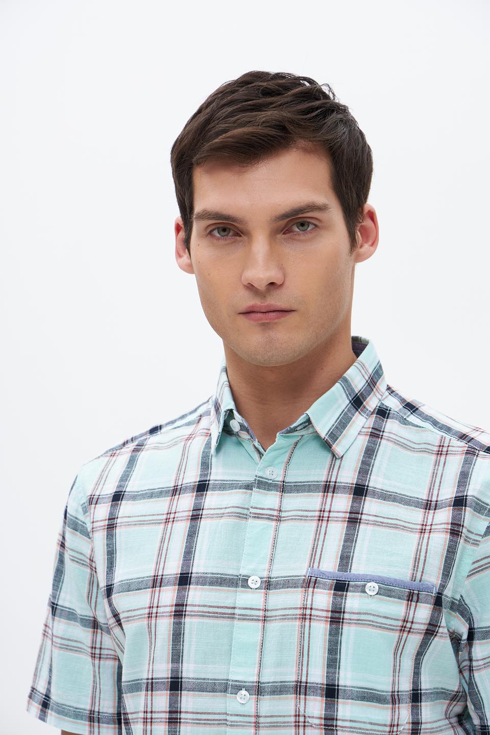 Рубашка кр-рукав Tom Tailor в клетку