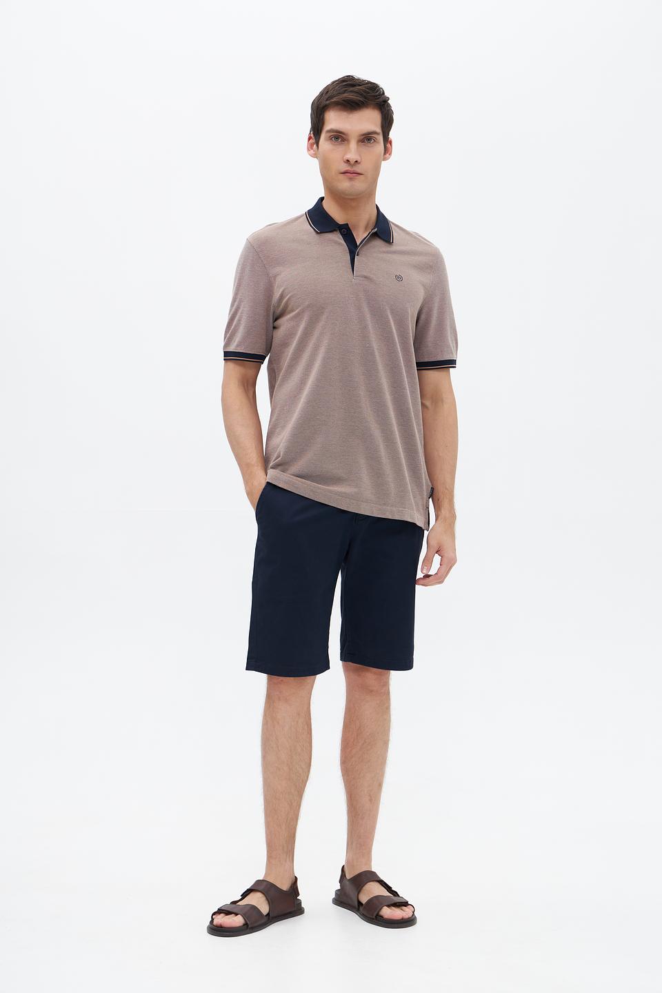 Поло Bugatti с контрастной отделкой