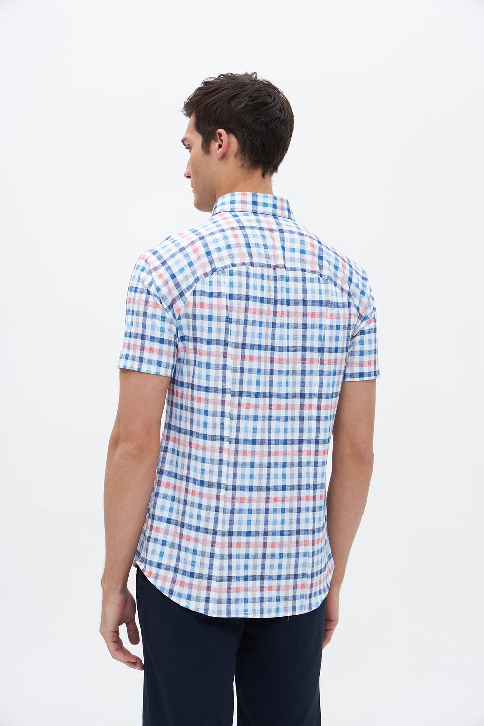 Рубашка кр Desoto в клетку