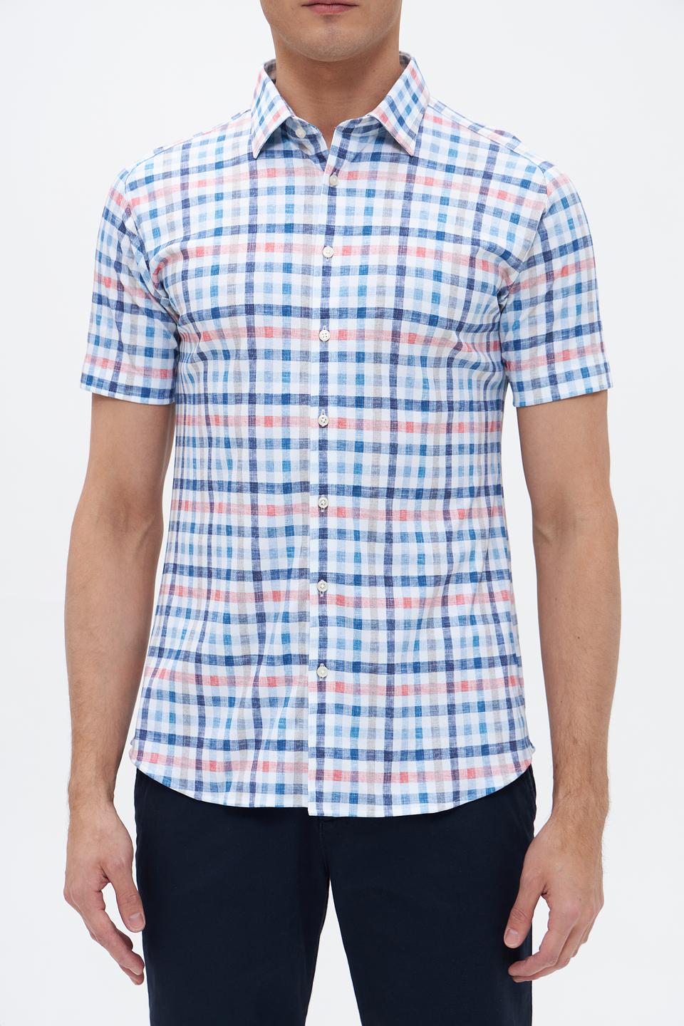 Рубашка кр Desoto в клетку