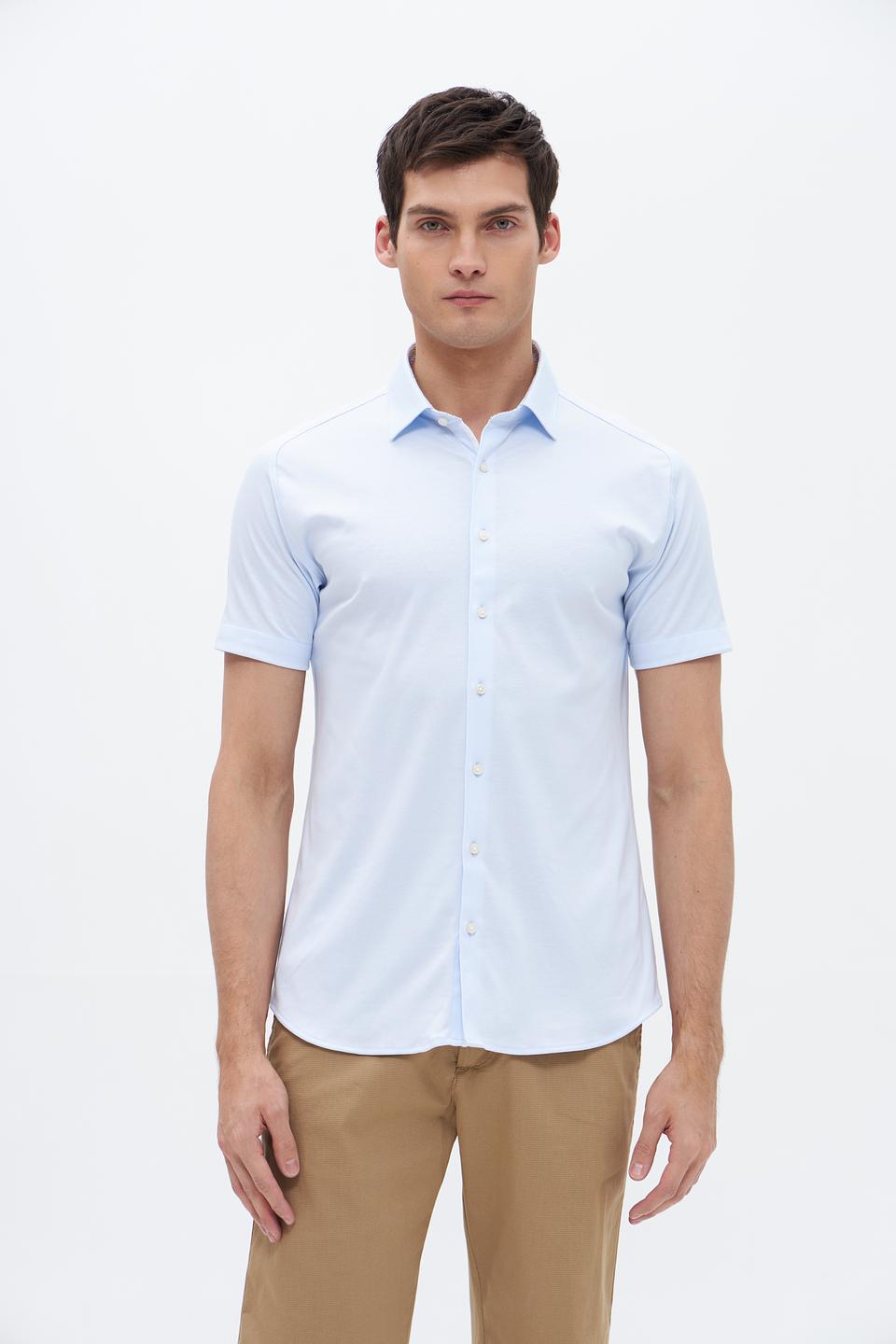 Рубашка кр Desoto men голубая