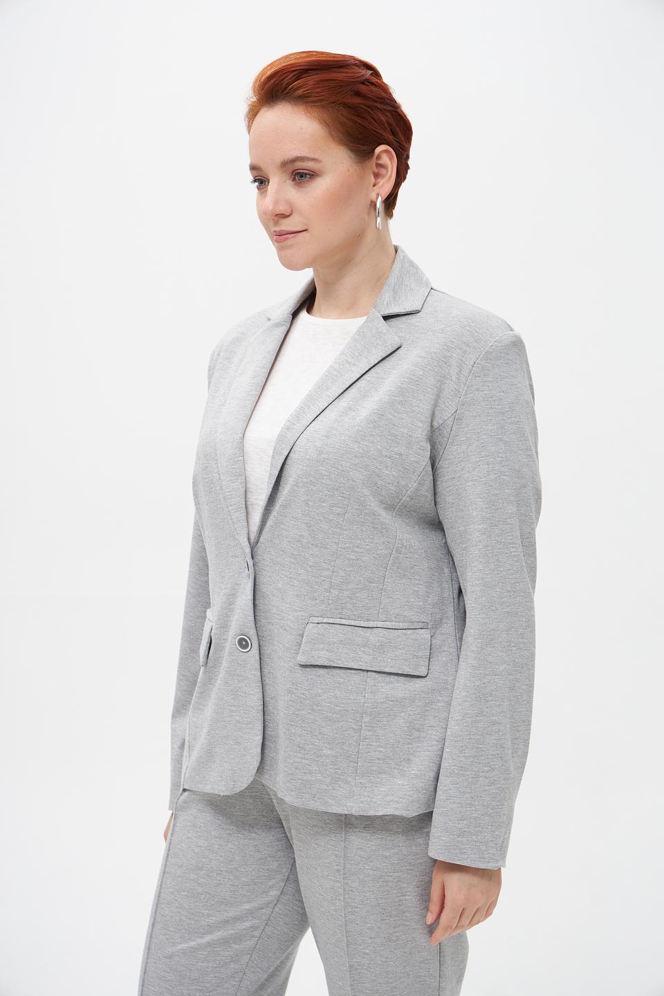Жакет Suza серый приталенный