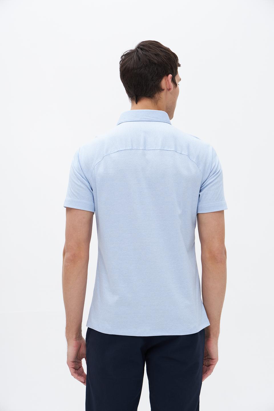 Поло Desoto мужское голубое