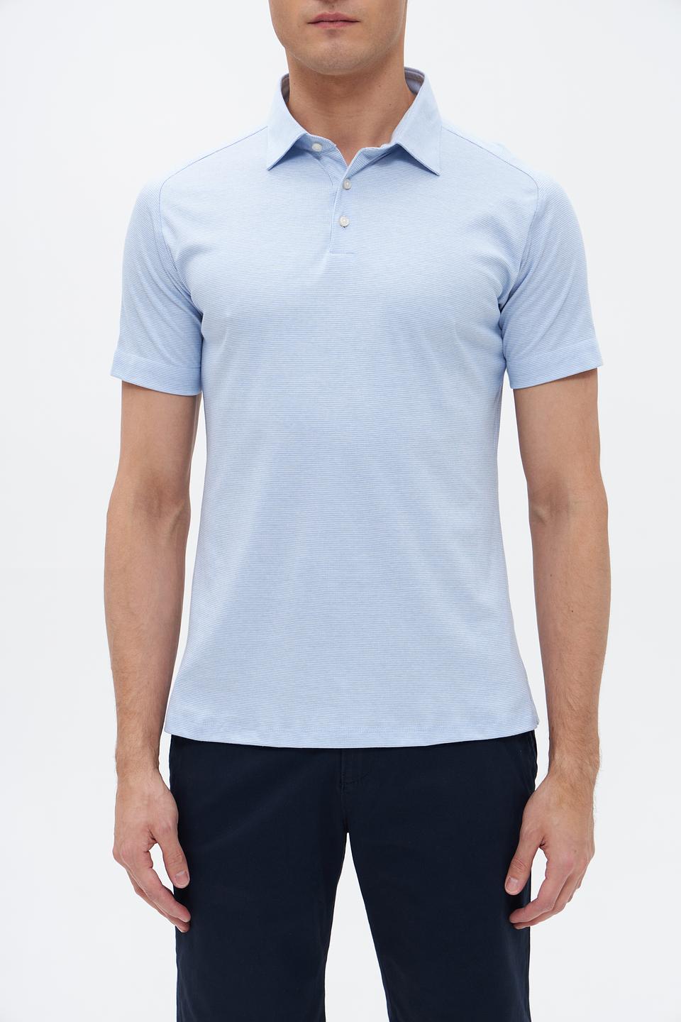 Поло Desoto мужское голубое