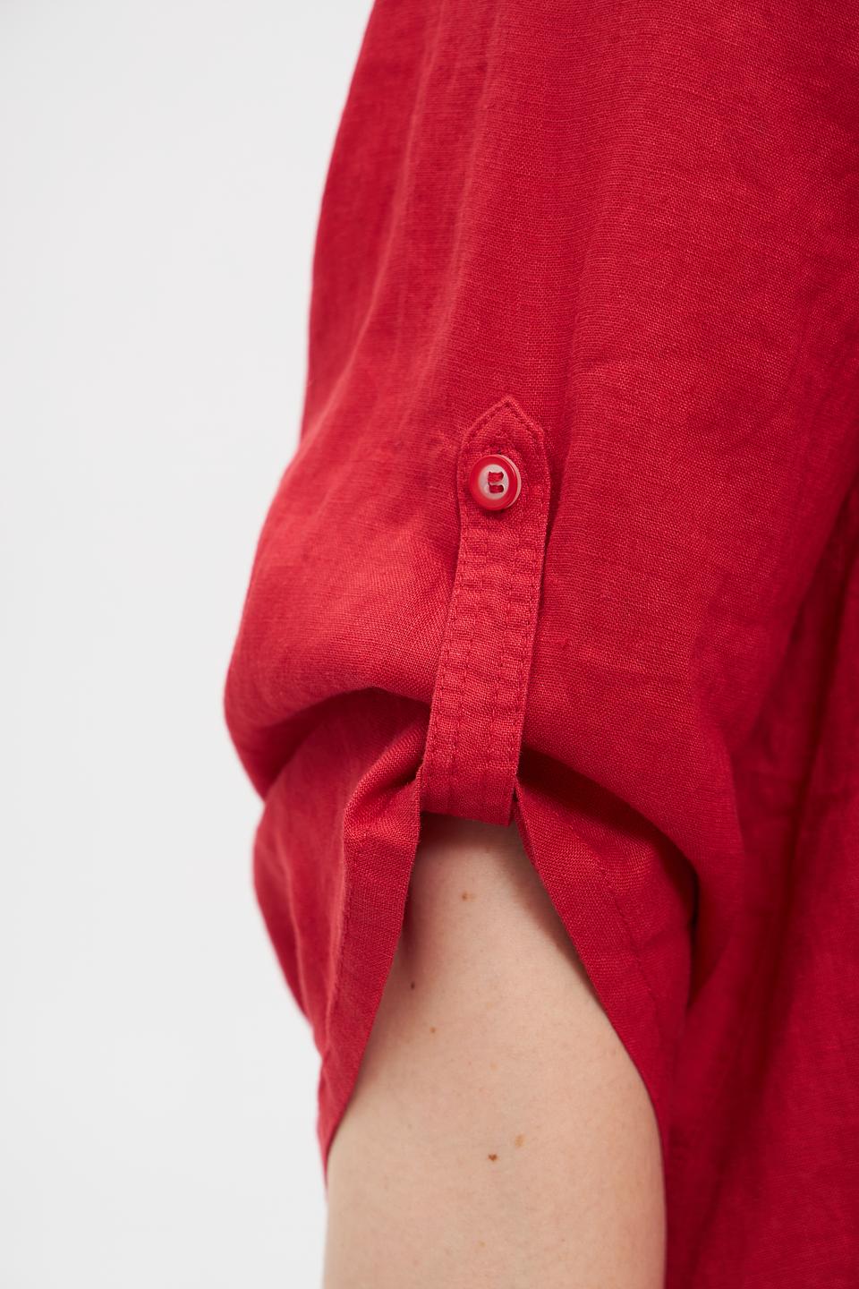 Блузка Barbara Lebek красная с 3/4 рукавом