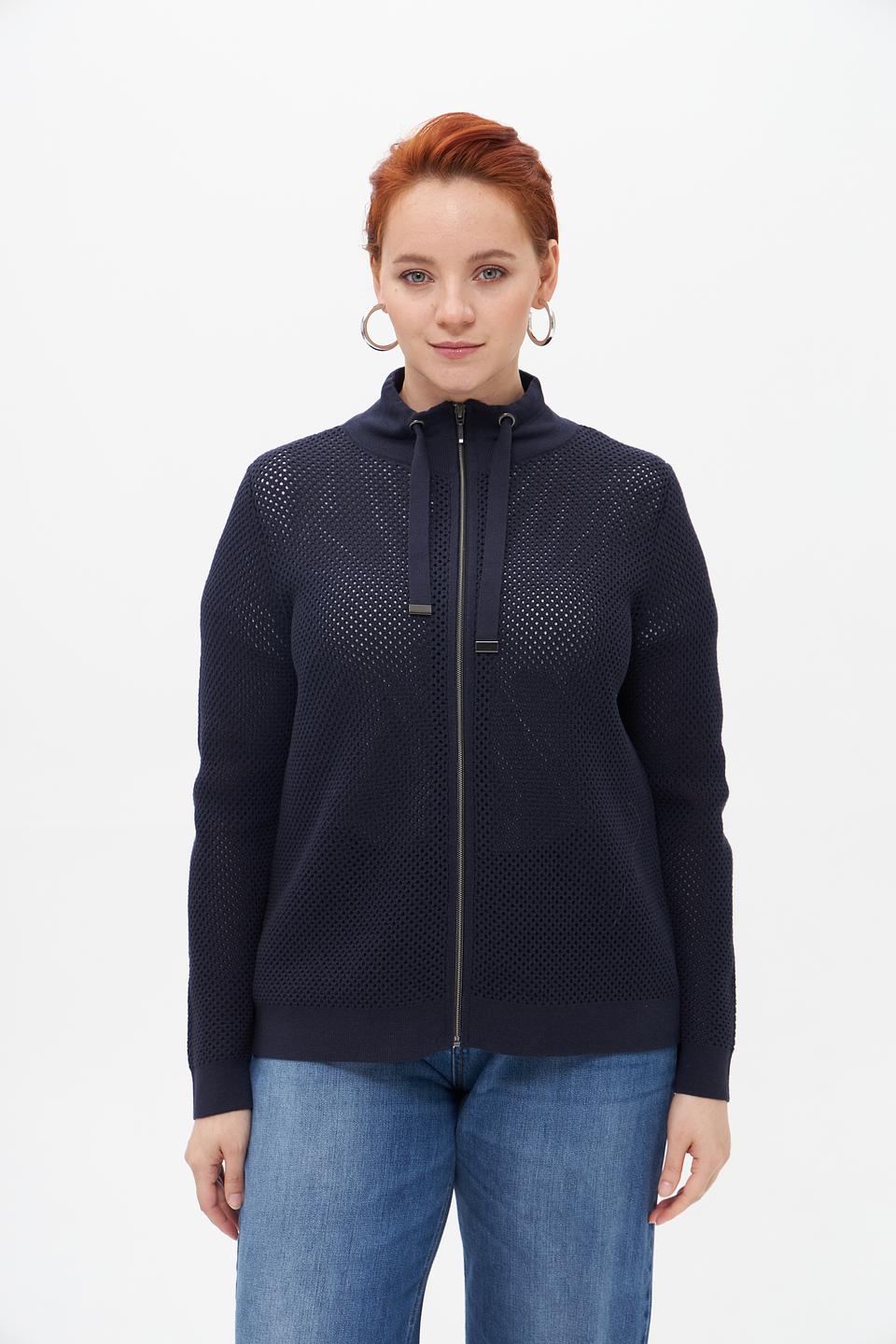 Жакет Lebek вязаный с капюшоном