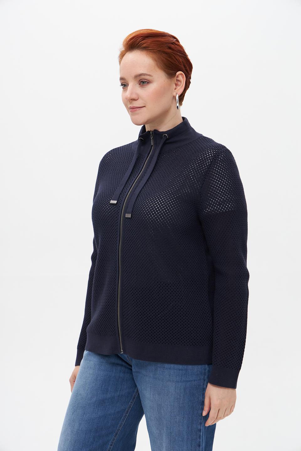 Жакет Lebek вязаный с капюшоном