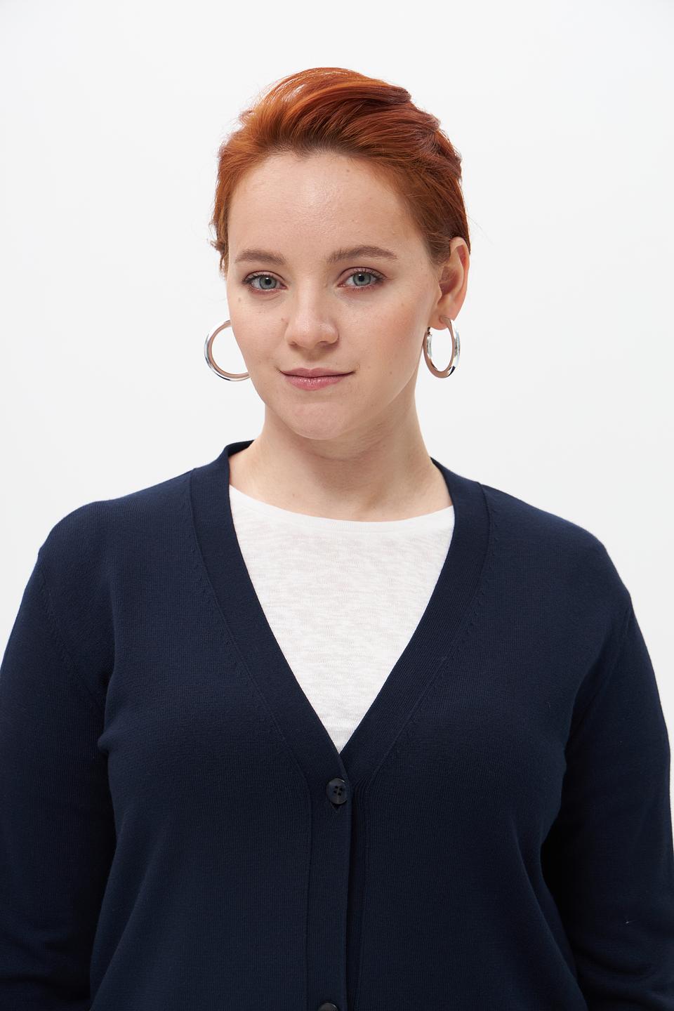 Жакет Lebek темно-синий