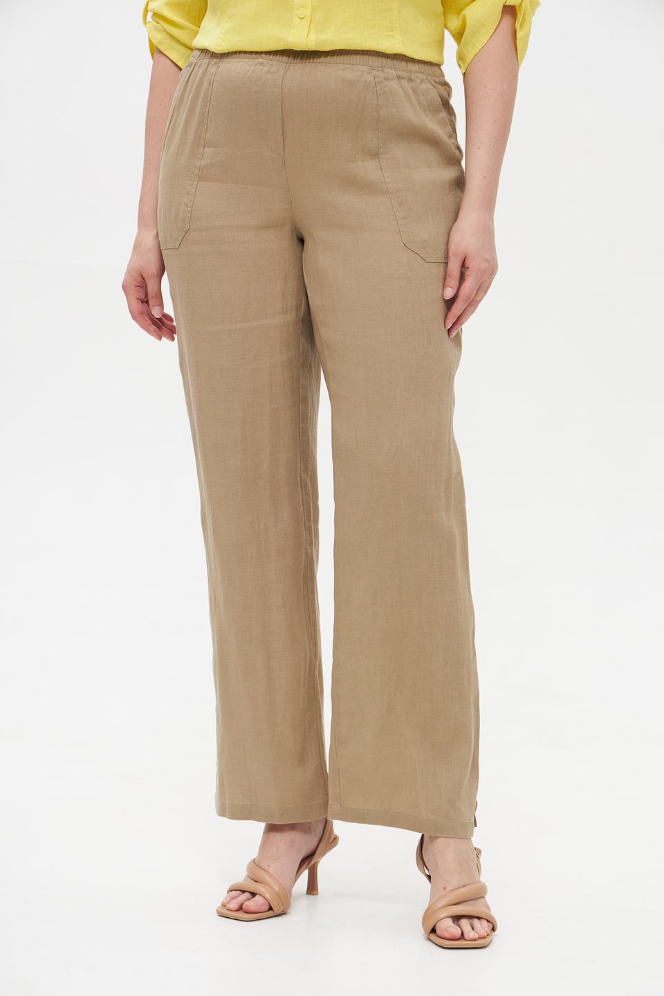 Брюки Lebek льняные бежевые