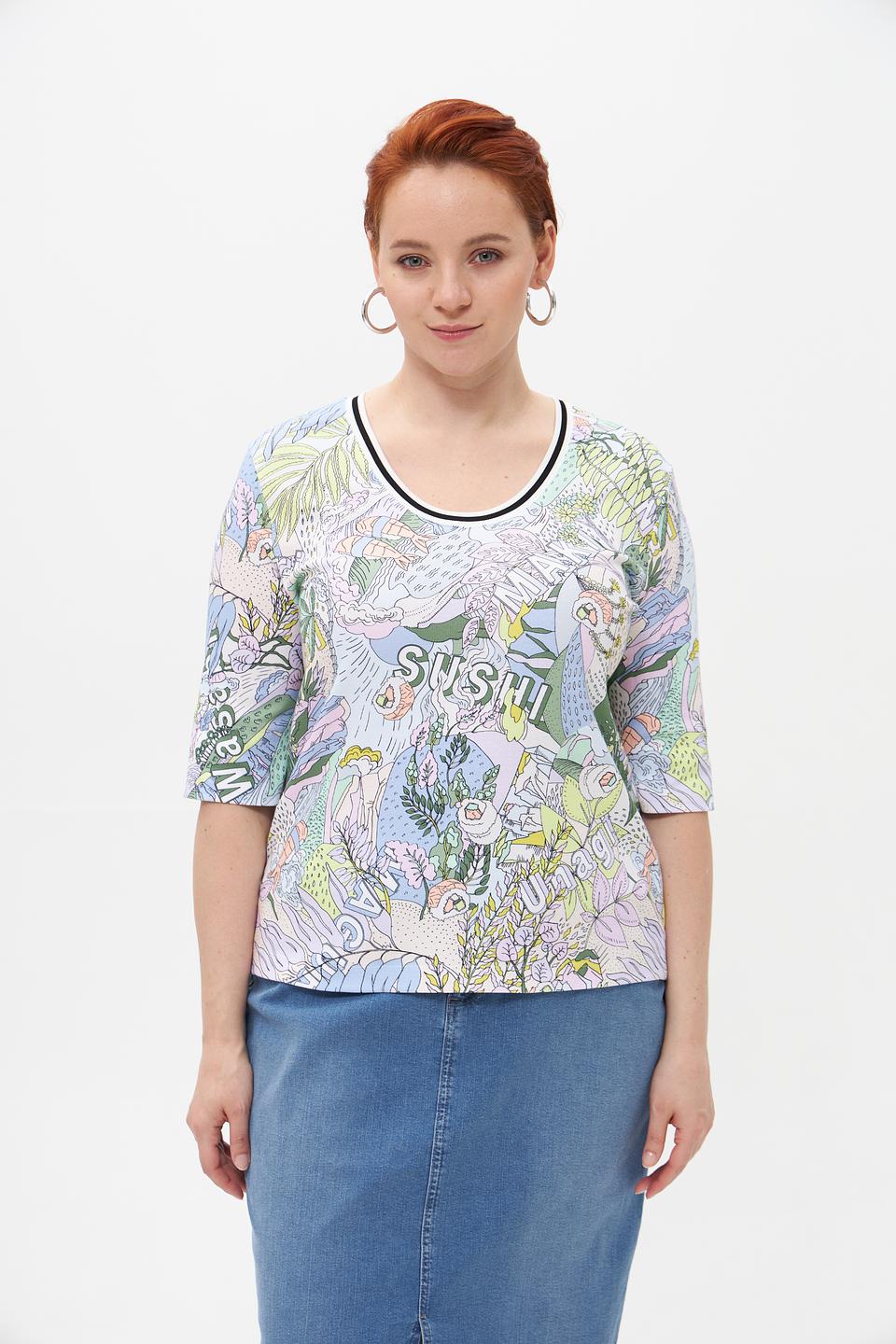 Футболка Marc Cain Sushi принт