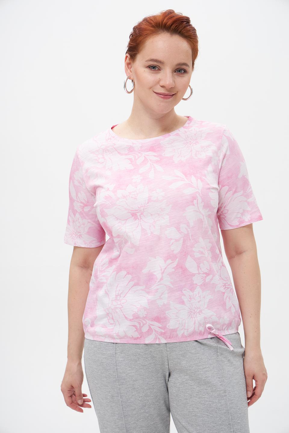 Футболка Rabe collection с цветочным принтом