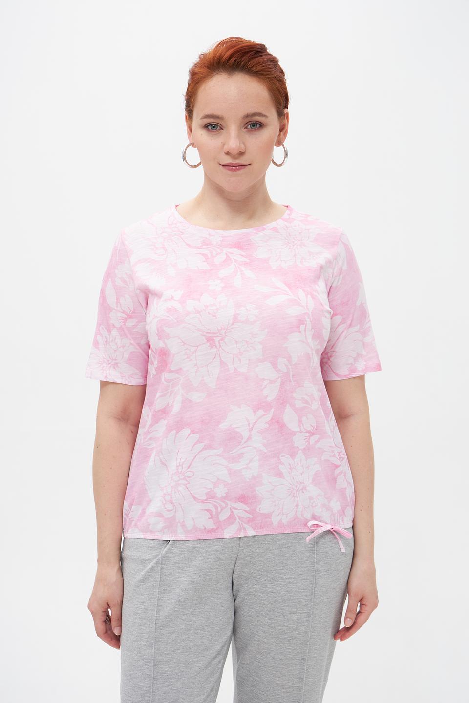 Футболка Rabe collection с цветочным принтом