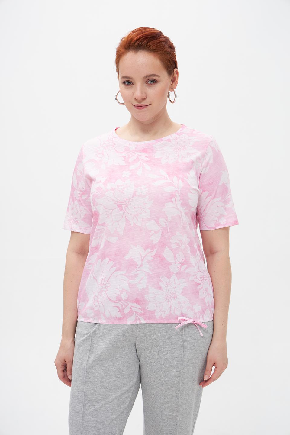 Футболка Rabe collection с цветочным принтом