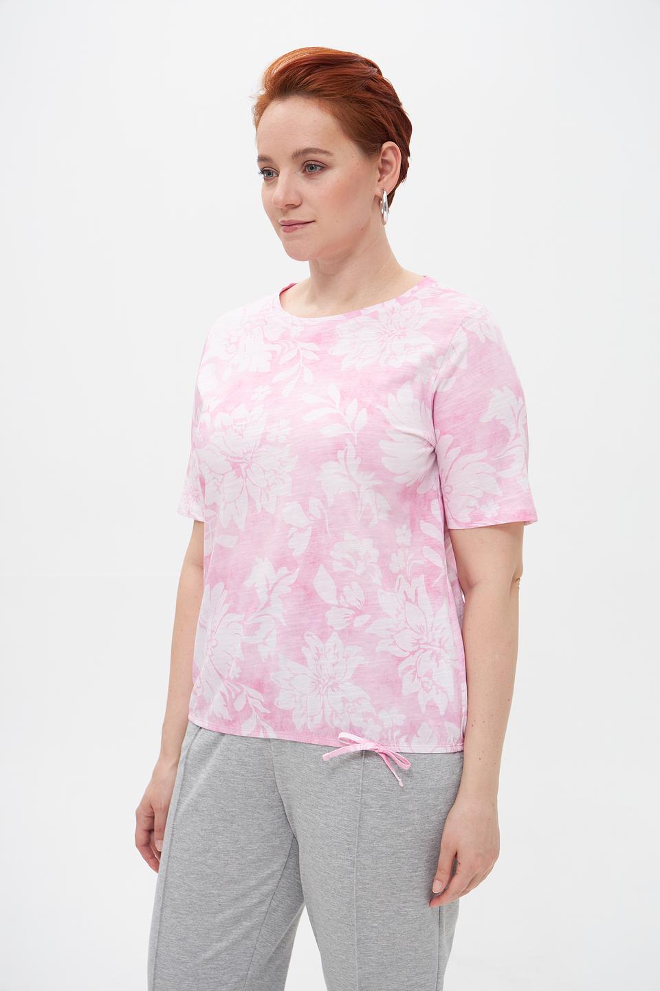 Футболка Rabe collection с цветочным принтом