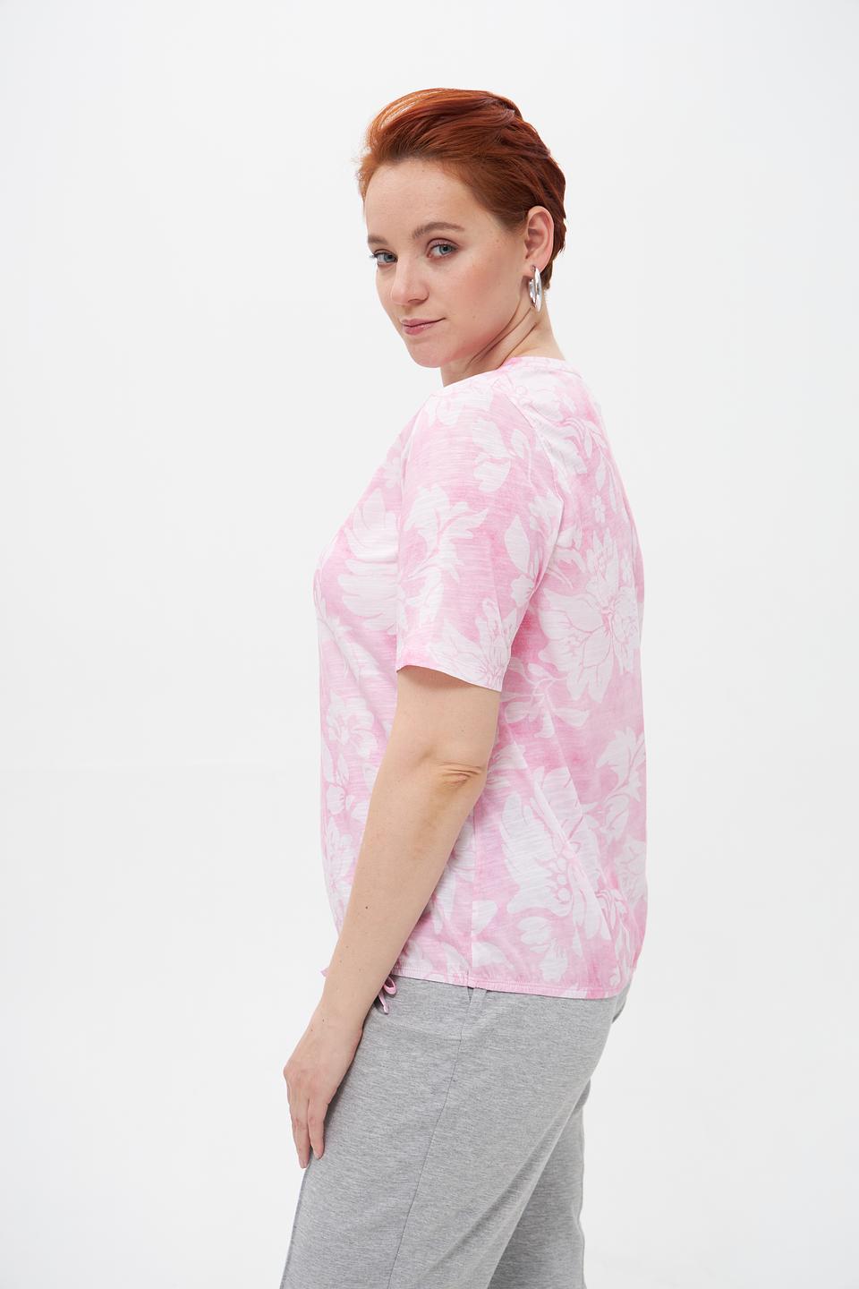 Футболка Rabe collection с цветочным принтом