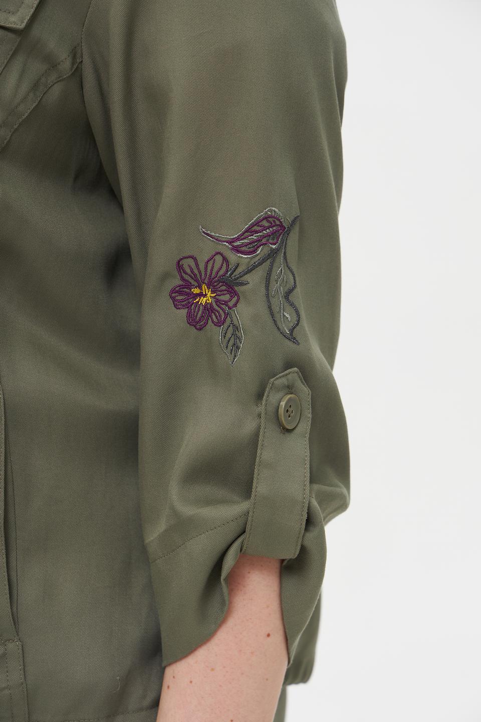 Жакет Rabe collection с вышивкой хаки