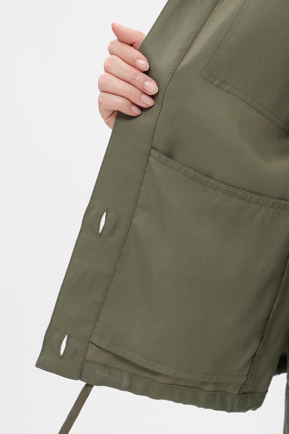 Жакет Rabe collection с вышивкой хаки