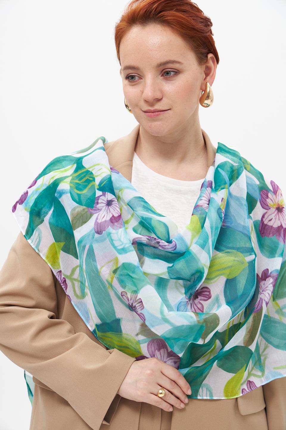 Шарф Rabe collection с цветочным принтом