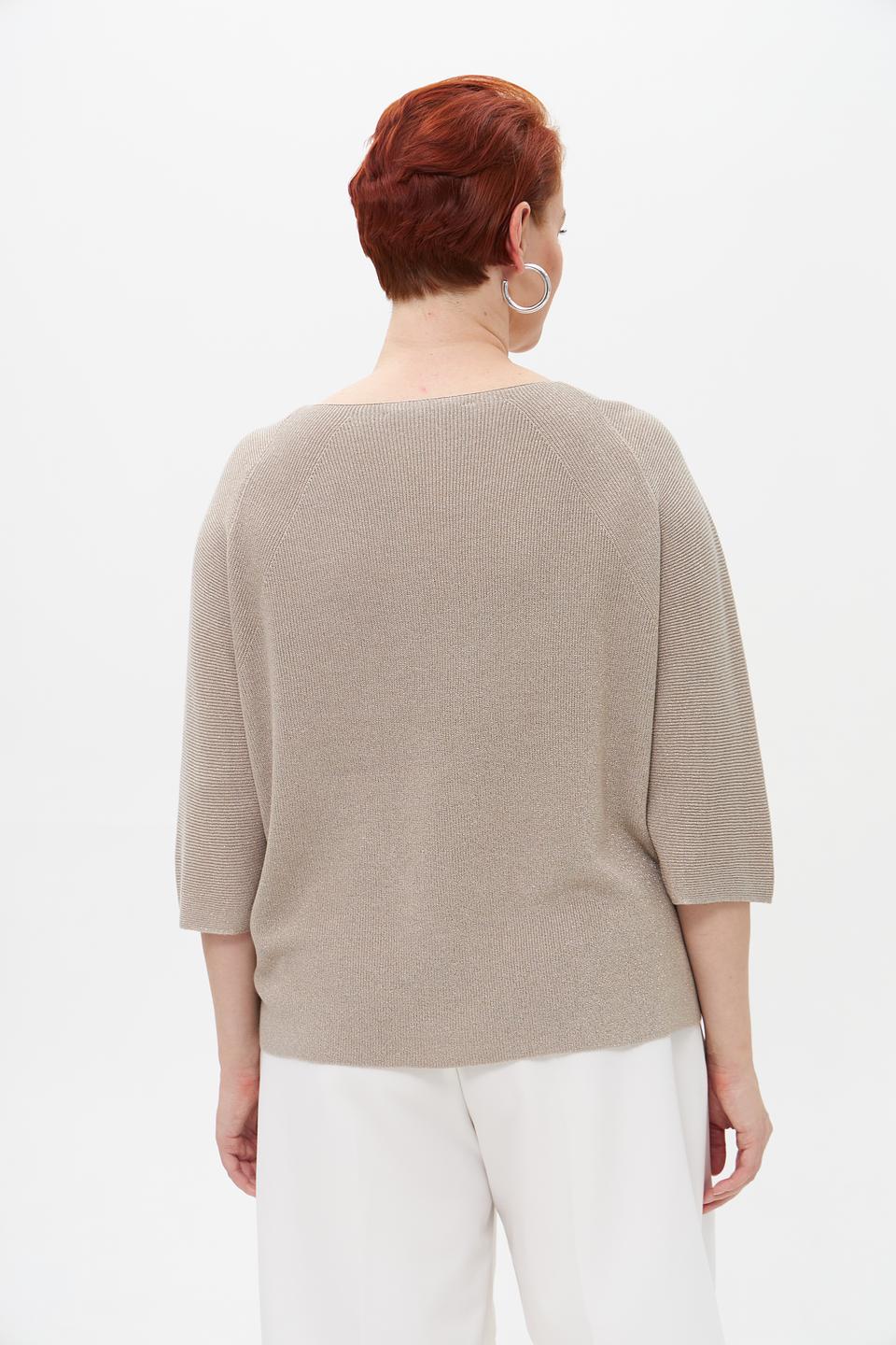 Пуловер Lecomte с рукавом 3/4 бежевый