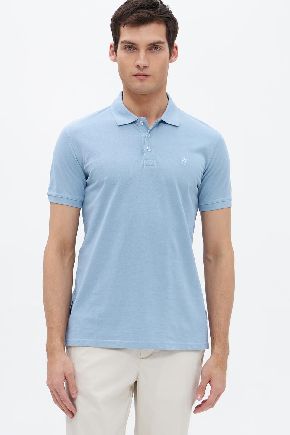 Поло Sea Barrier голубое