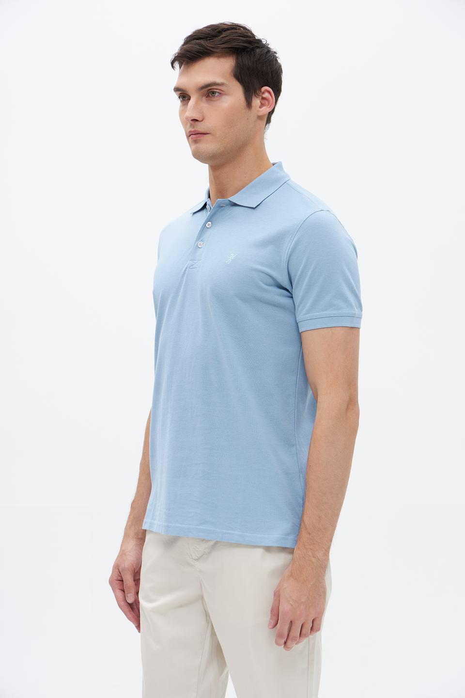 Поло Sea Barrier голубое