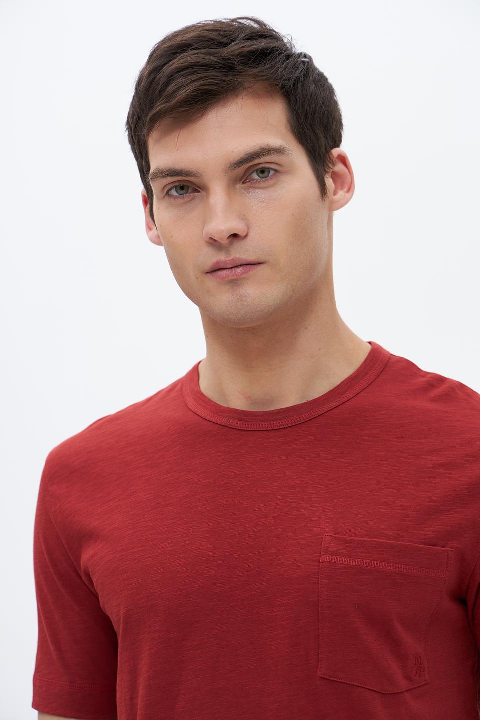 Футболка Marc O Polo с карманом бордовый