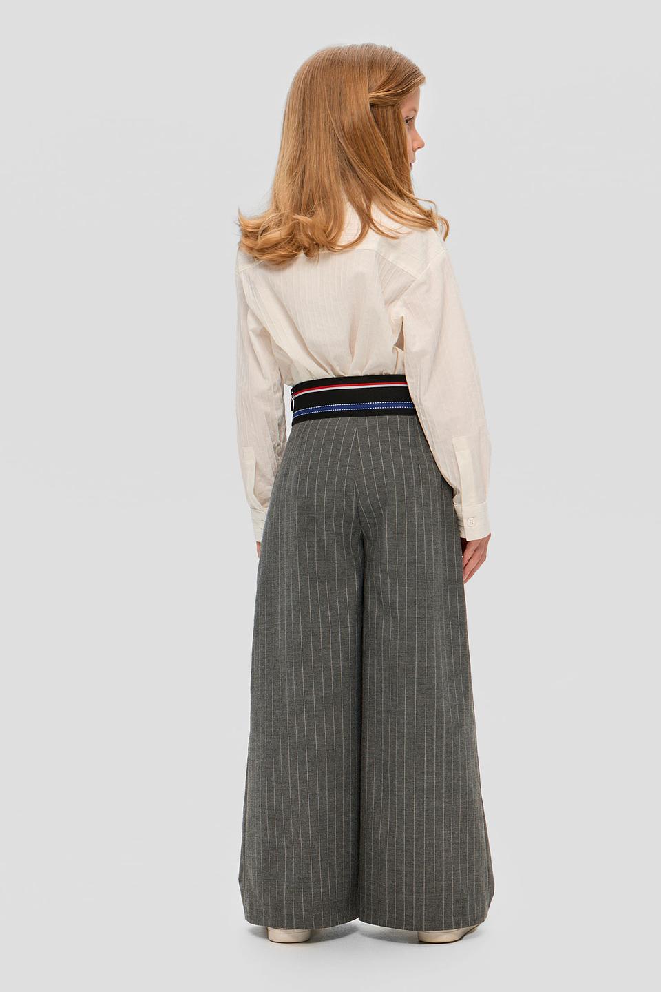 Брюки Choupette дев. в полоску серые