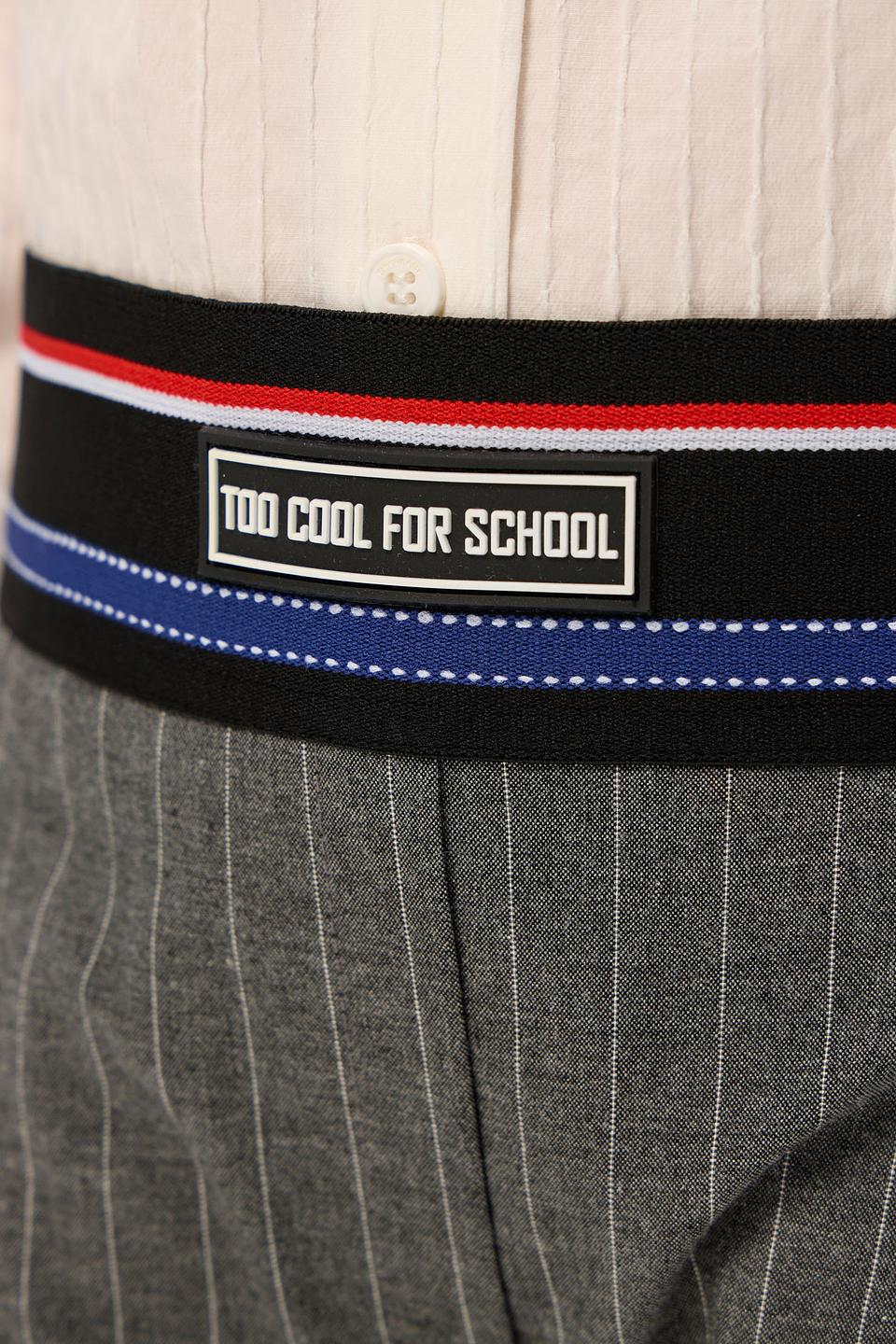 Брюки Choupette дев. в полоску серые