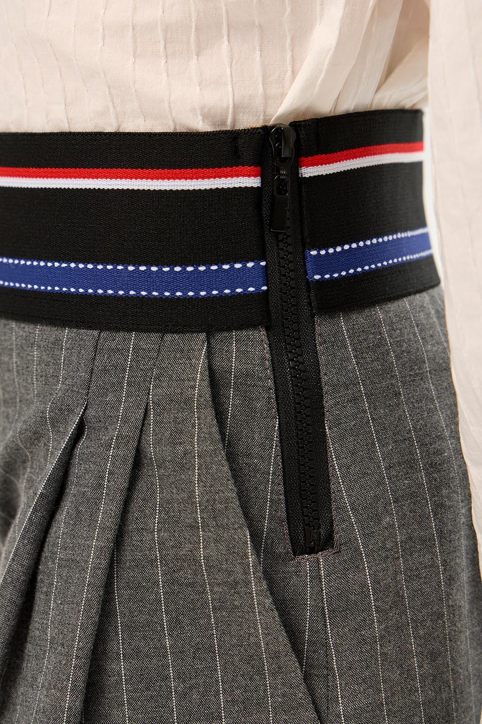 Брюки Choupette дев. в полоску серые