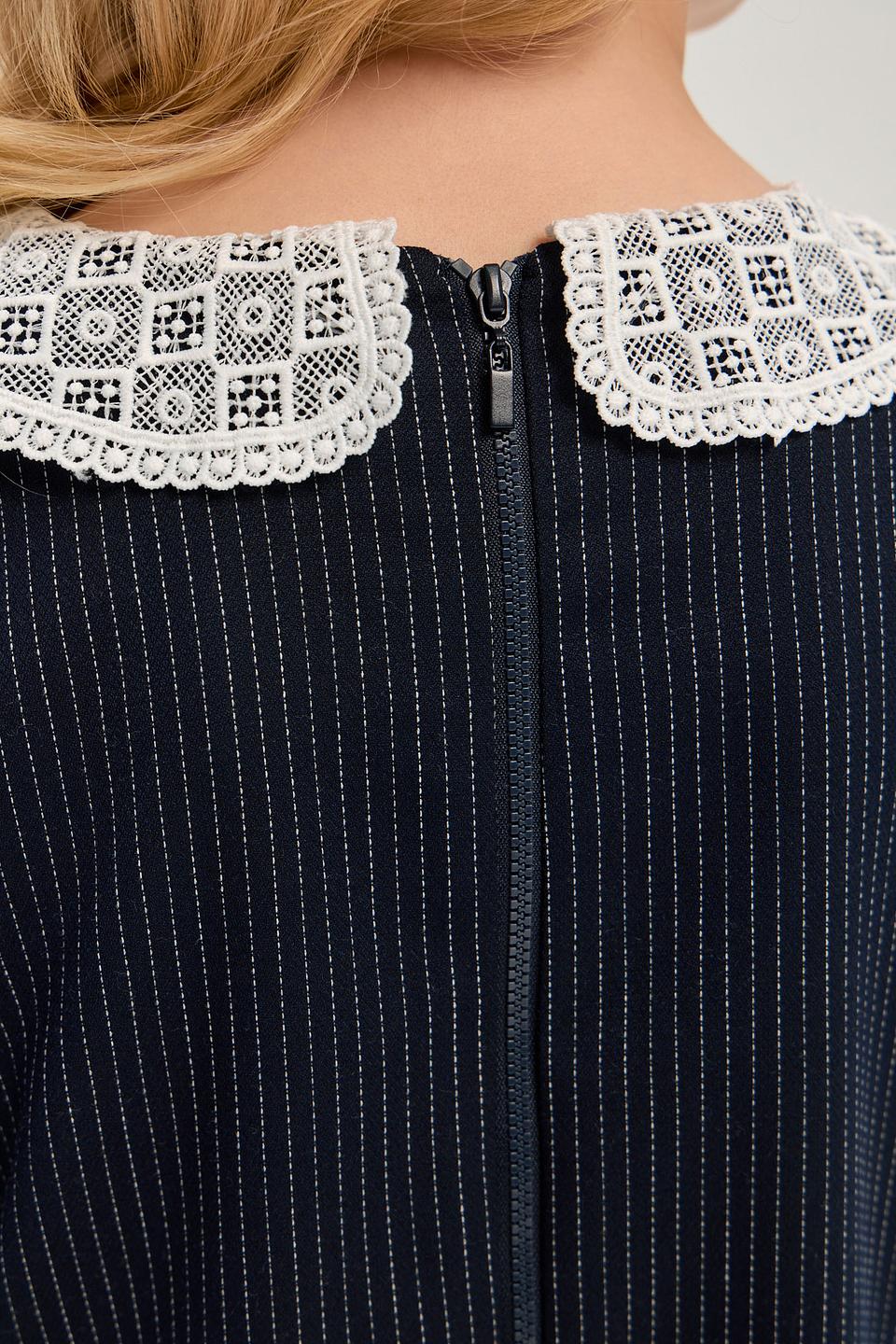 Платье Choupette в полоску с воротником