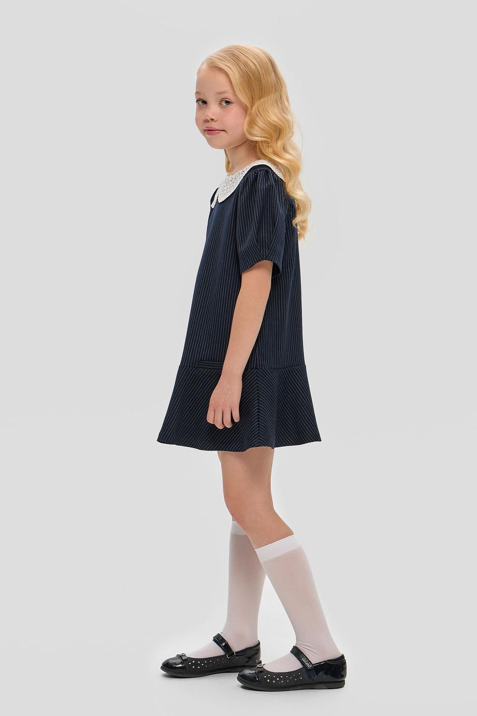 Платье Choupette в полоску с воротником