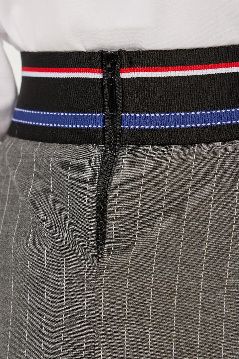 Юбка Choupette дев. в полоску серая