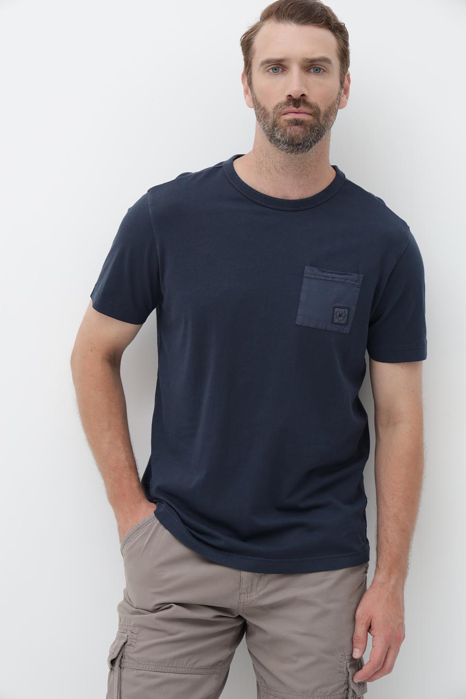 Футболка Lerros с карманом темно-синяя
