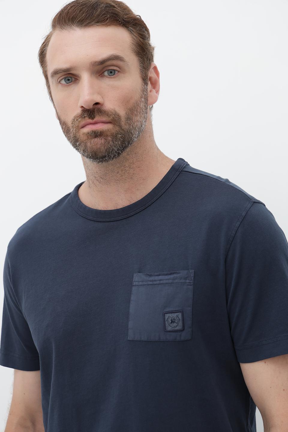 Футболка Lerros с карманом темно-синяя