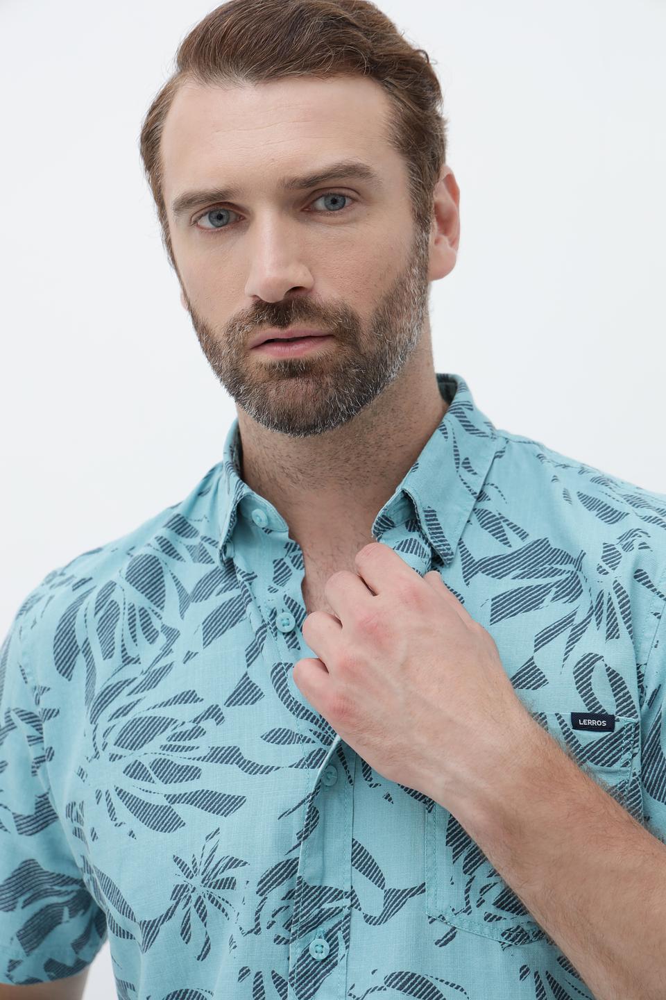 Рубашка кр Lerros с принтом