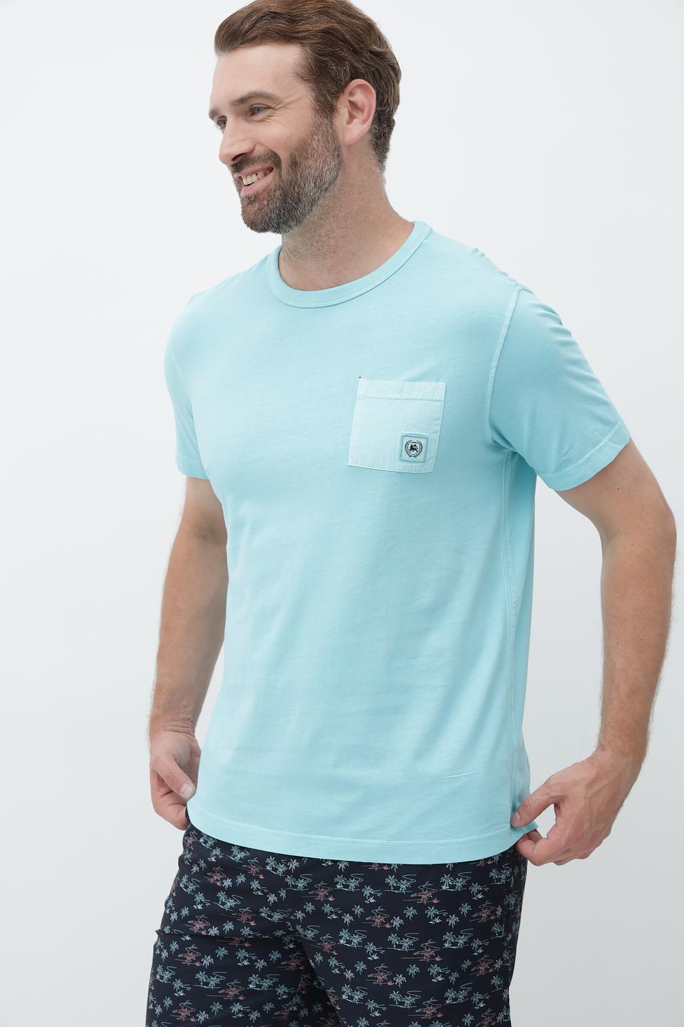 Футболка Lerros с карманом мятная