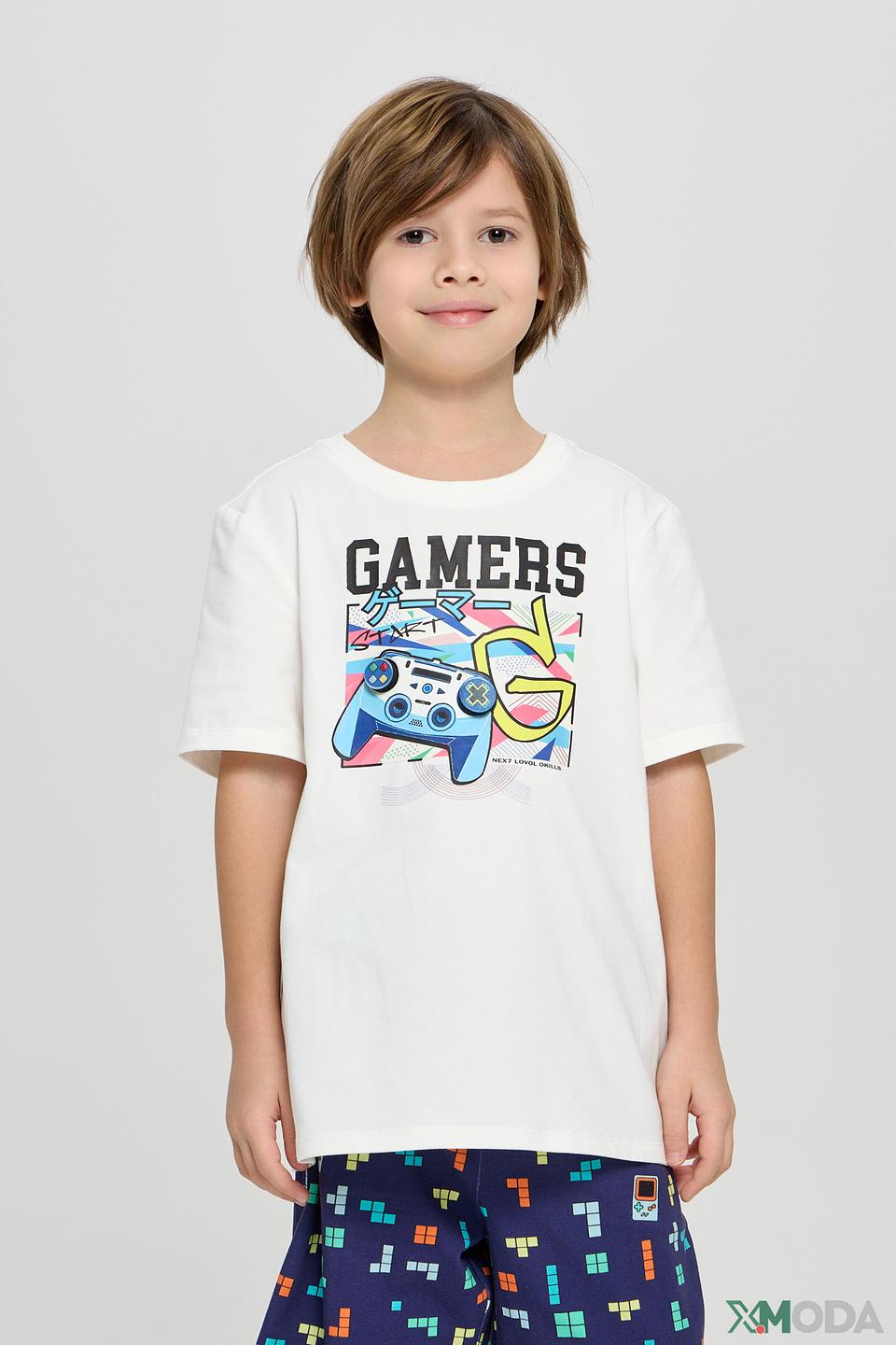 Футболка Choupette "Gamers" белая