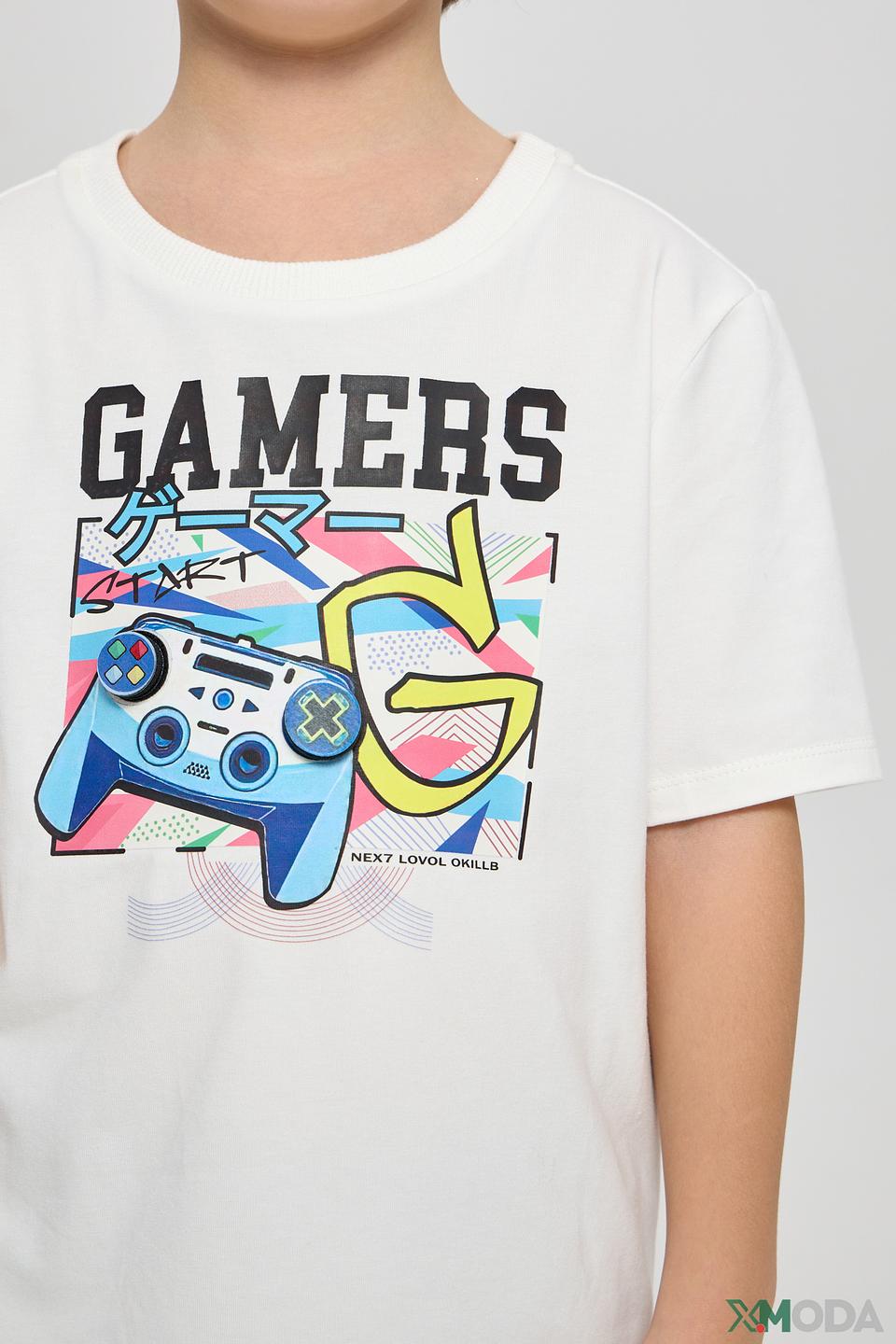 Футболка Choupette "Gamers" белая