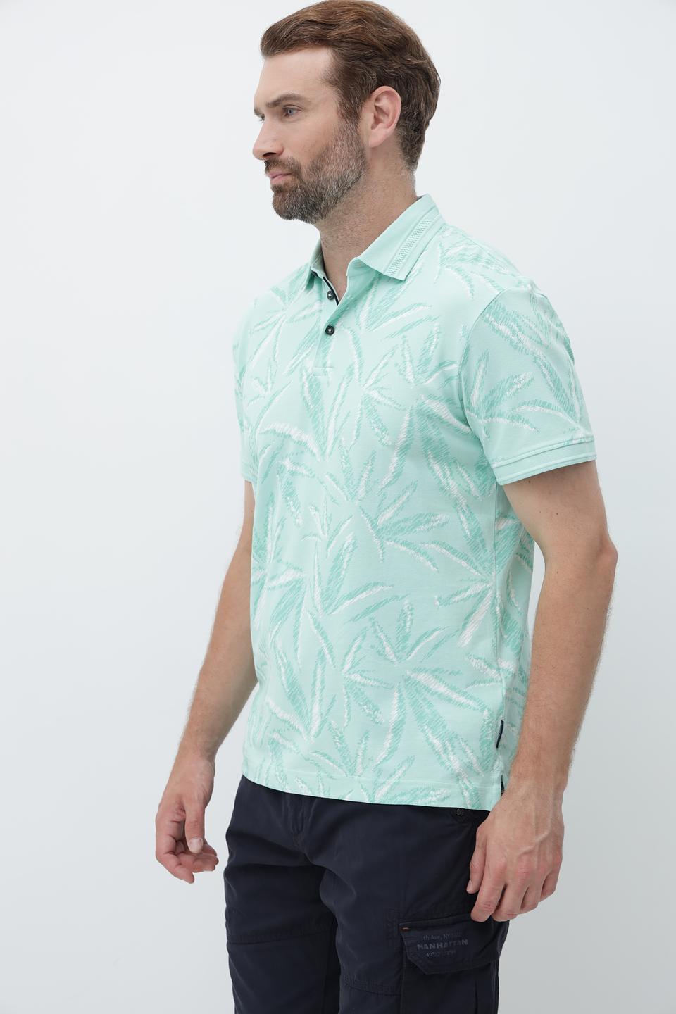 Поло Tom Tailor с тропическим принтом