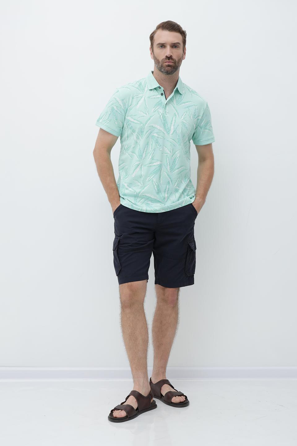 Поло Tom Tailor с тропическим принтом