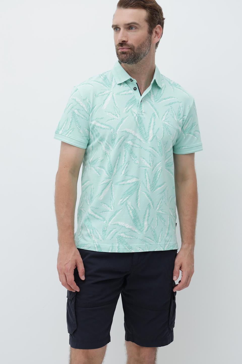 Поло Tom Tailor с тропическим принтом