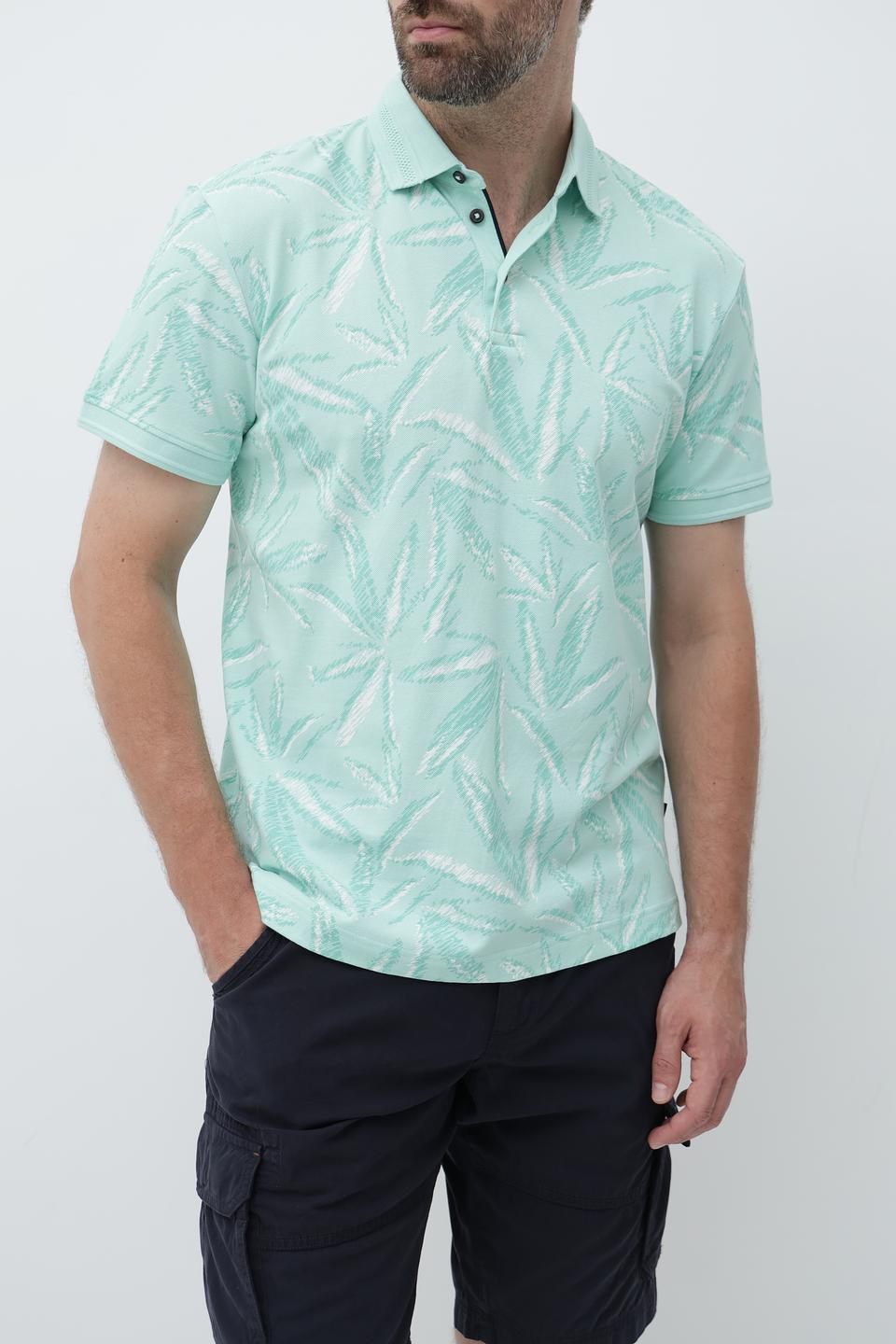 Поло Tom Tailor с тропическим принтом